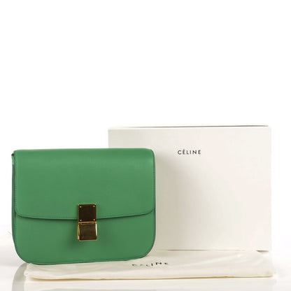 Celine Goatskin Medium Classic Box Flap Bag Palm 5 of 9