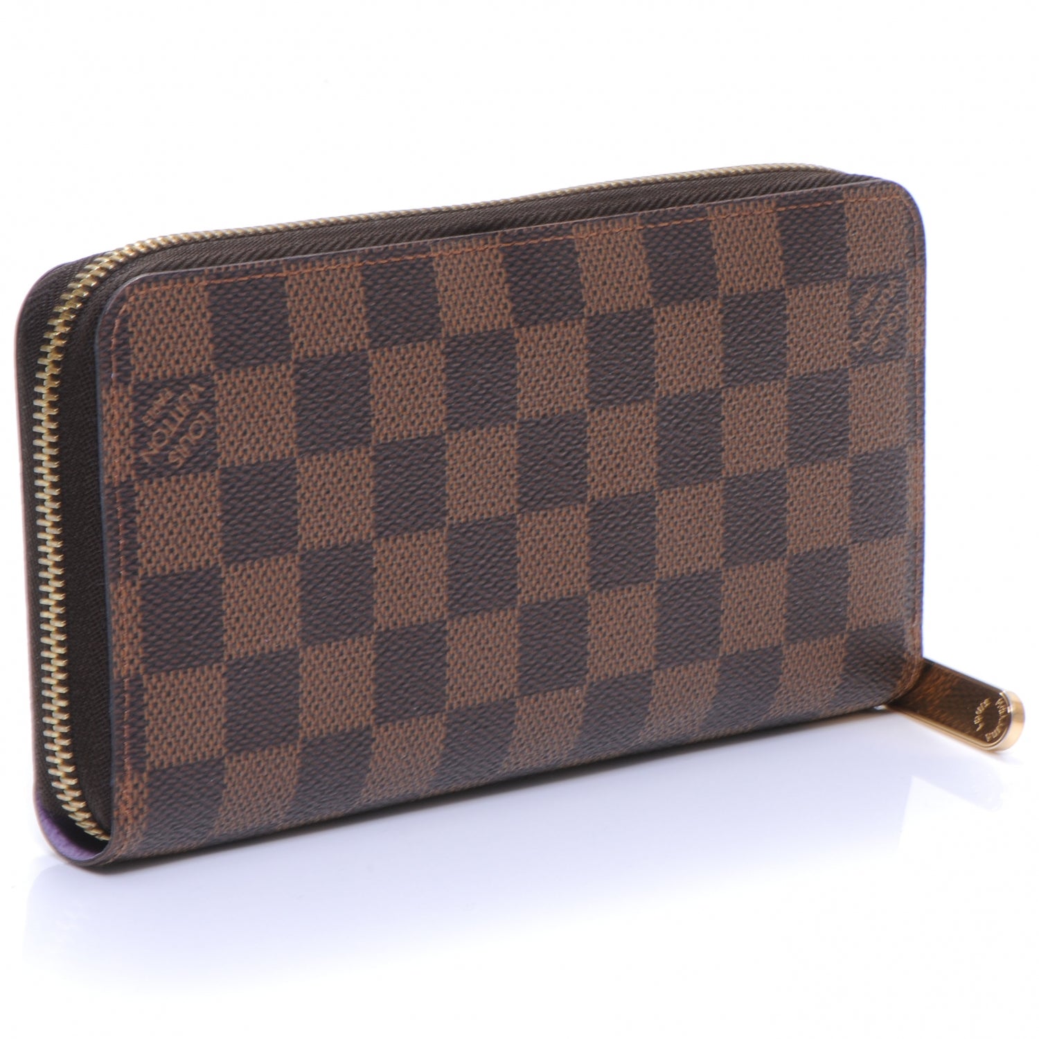 Louis Vuitton Damier Ebene Illustre Zippy Wallet Violet 3 of 8