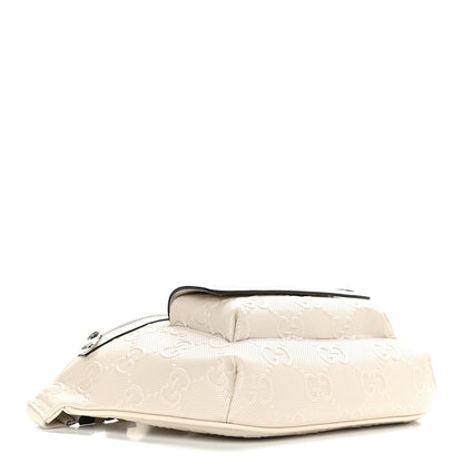 Gucci Calfskin GG Tennis Embossed Pocket Belt Bag Mystic White 4 of 9