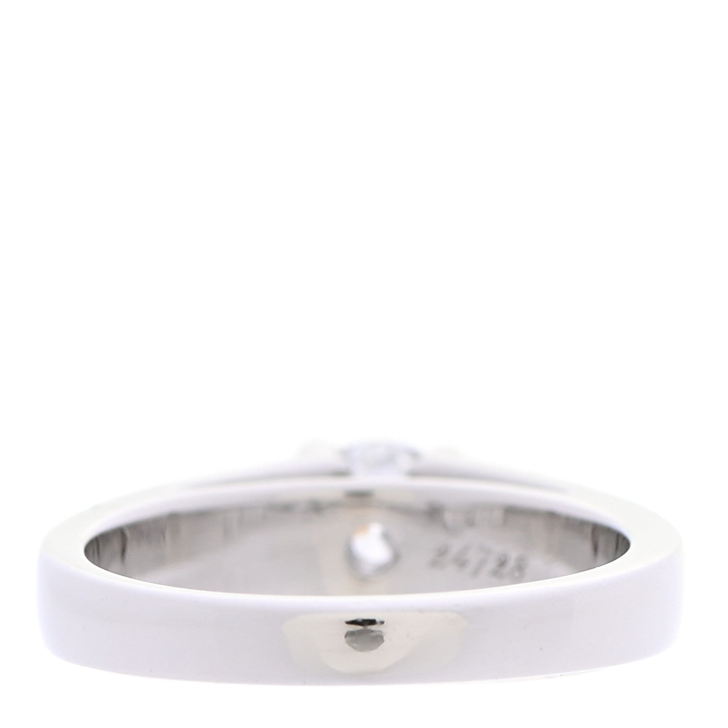 Bulgari Platinum Diamond .42ct Griffe Solitaire Engagement Ring 48 4.5 3 of 7