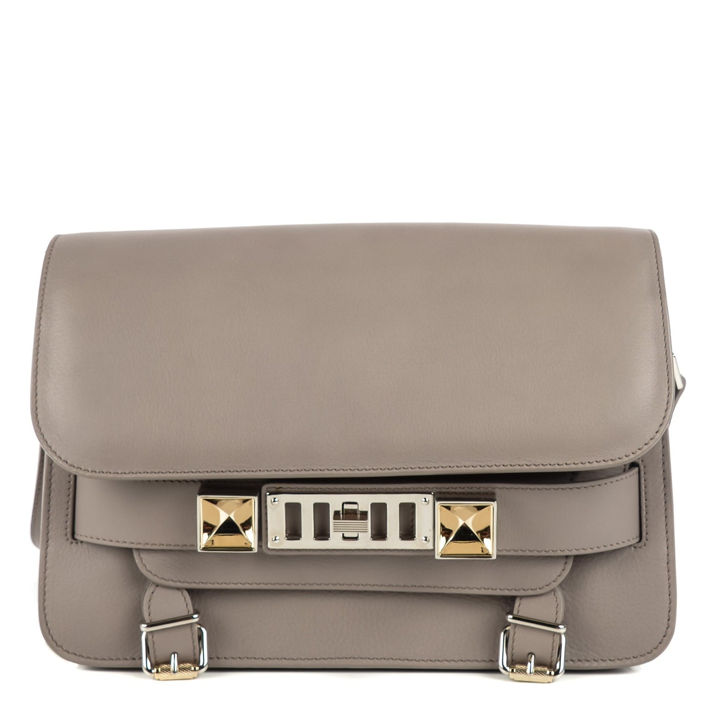Calfskin PS11 Classic Shoulder Bag Mushroom