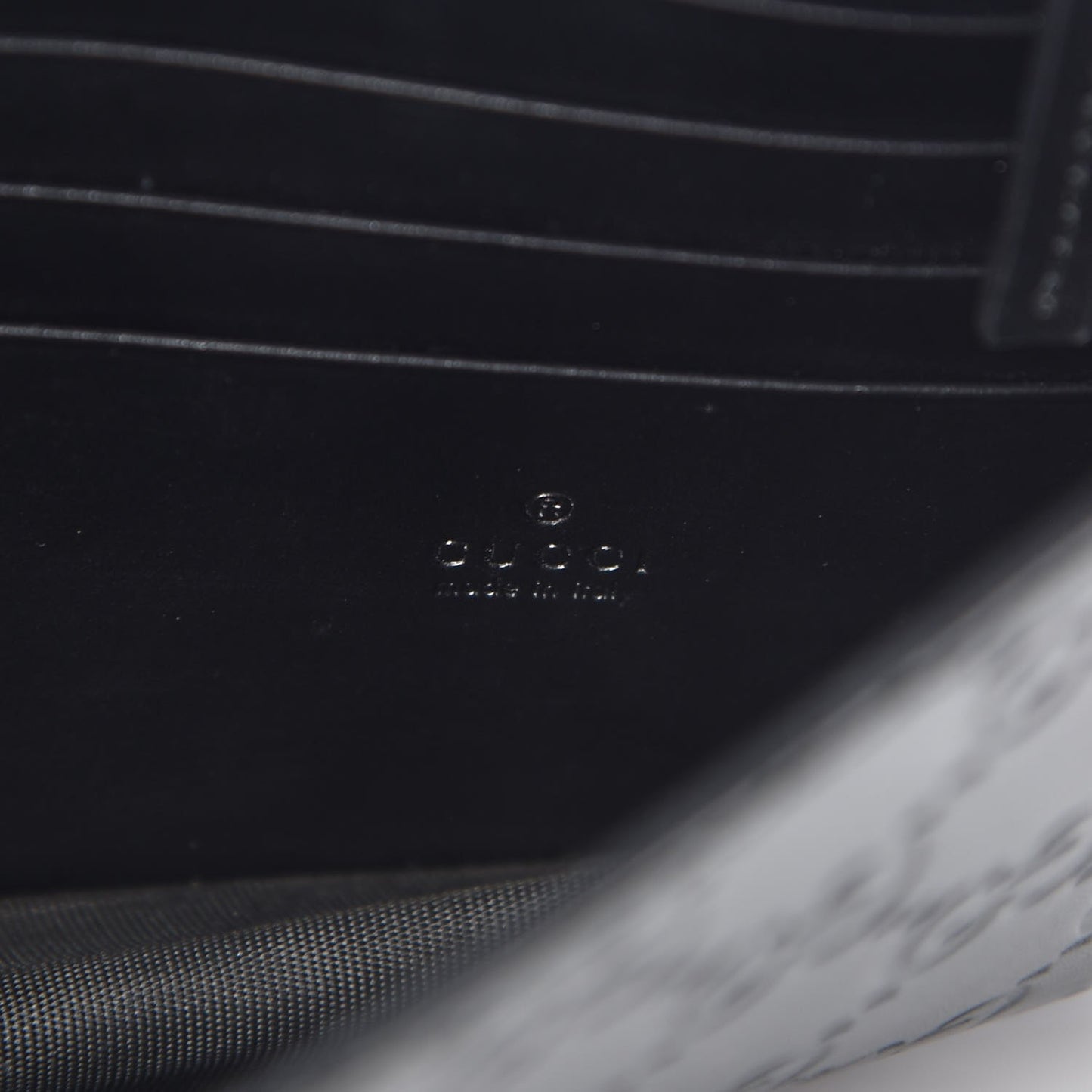 Guccissima Icon Chain Wallet Black