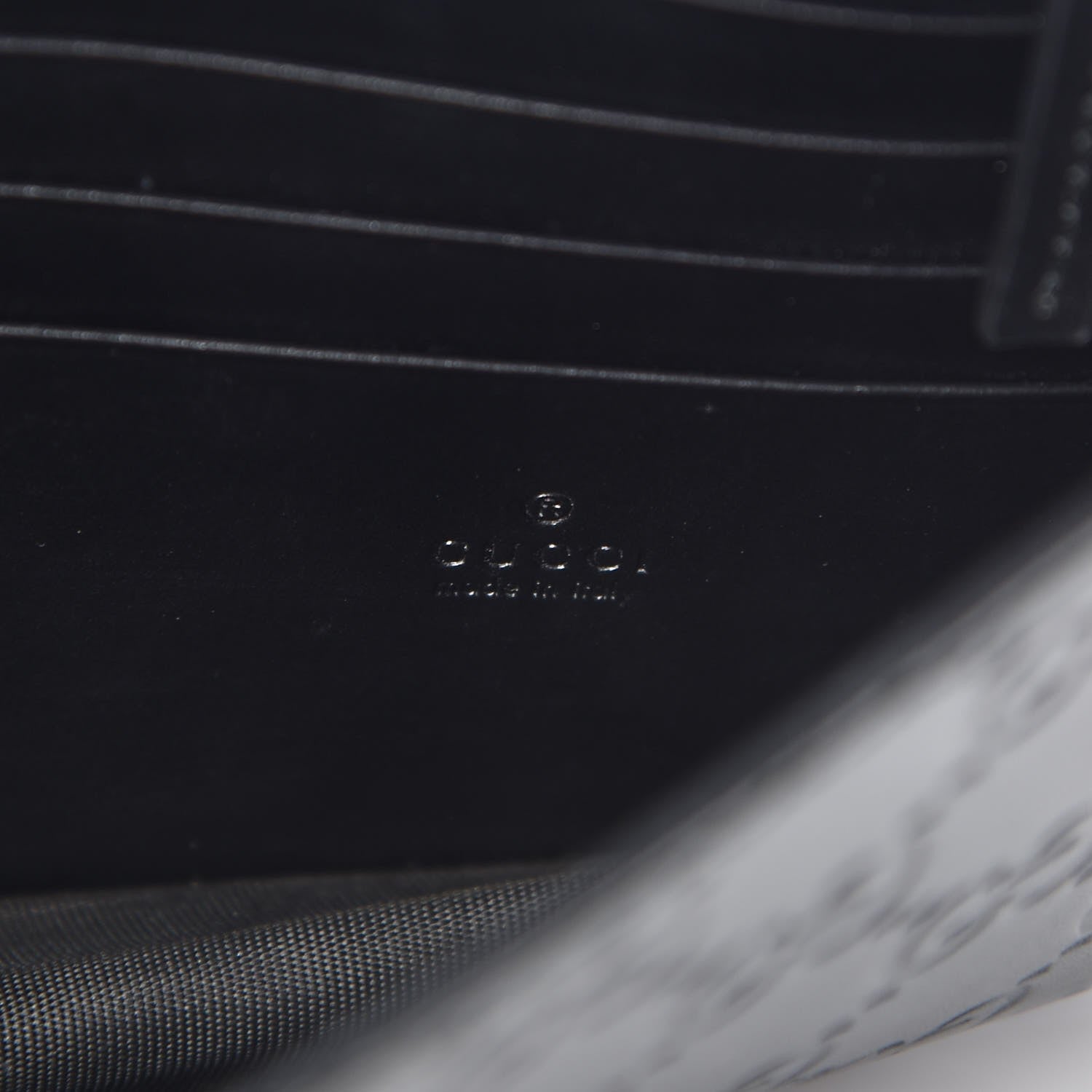 Gucci Guccissima Icon Chain Wallet Black 6 of 9