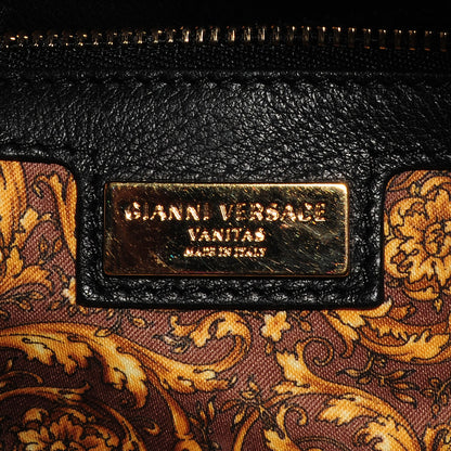 Versace Vitello Cervo Demetra Vanitas Tote Black 7 of 8