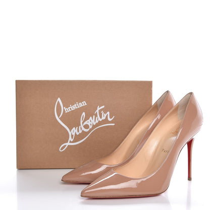 Christian Louboutin Patent Decollete 554 100 Pumps 40.5 Nude 9 of 9