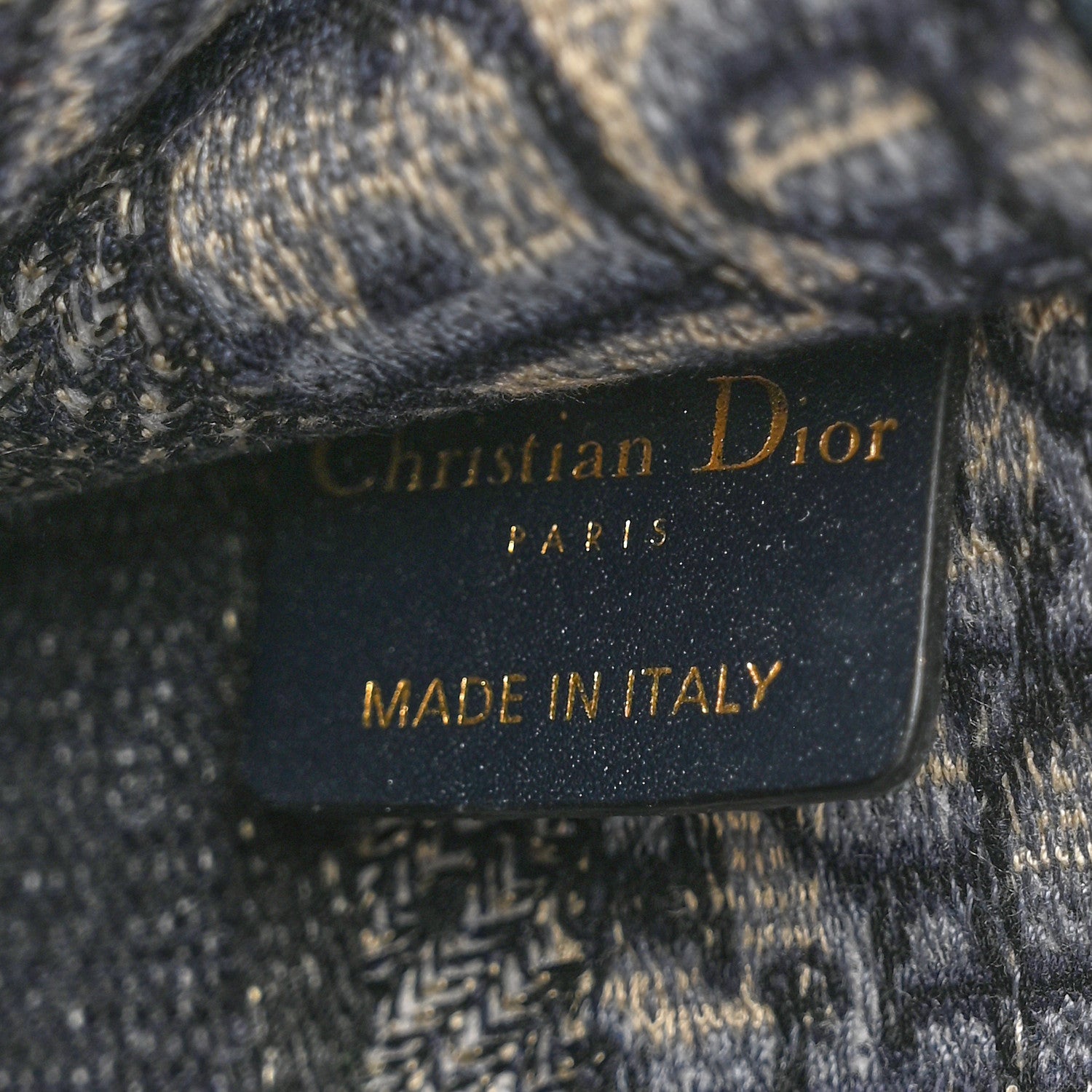 Christian Dior Oblique Mini Book Tote Blue Multicolor 6 of 10