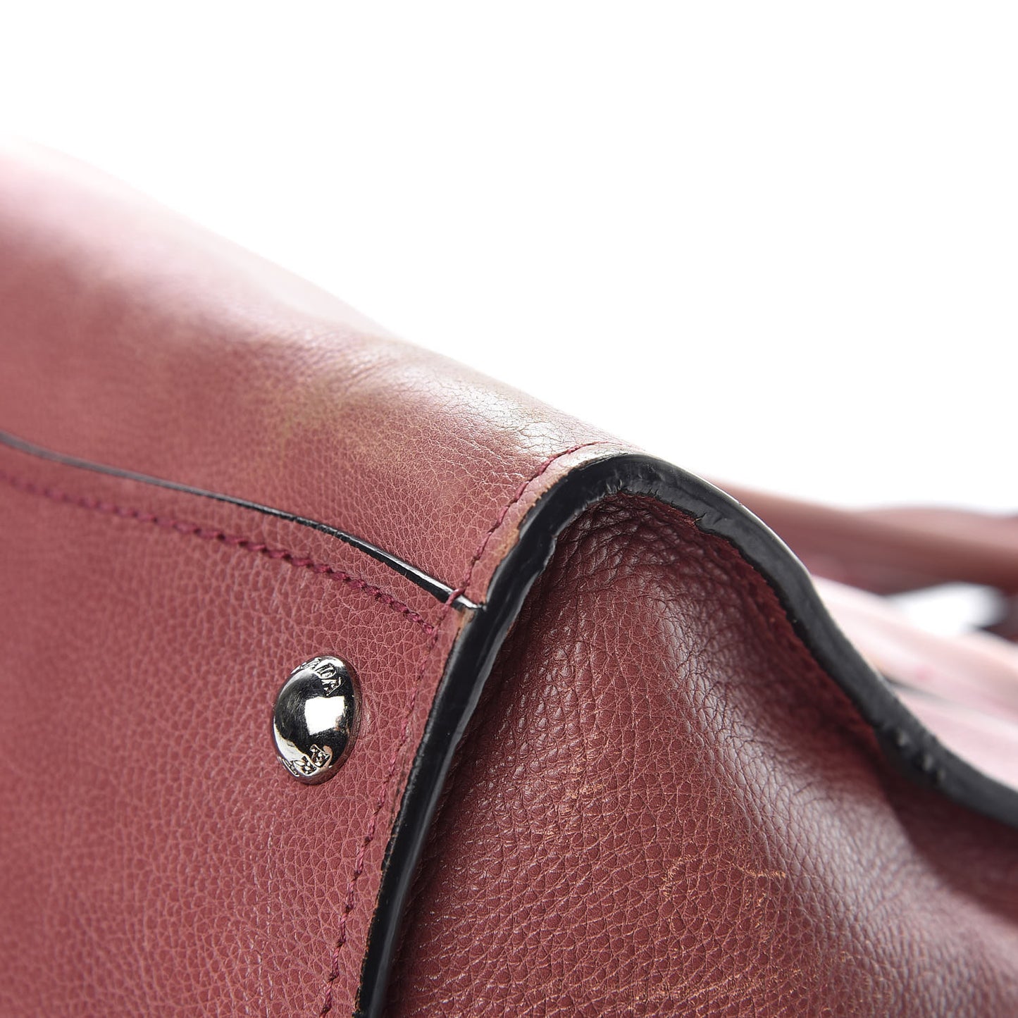 Glace Calf Small Twin Pocket Tote Pink