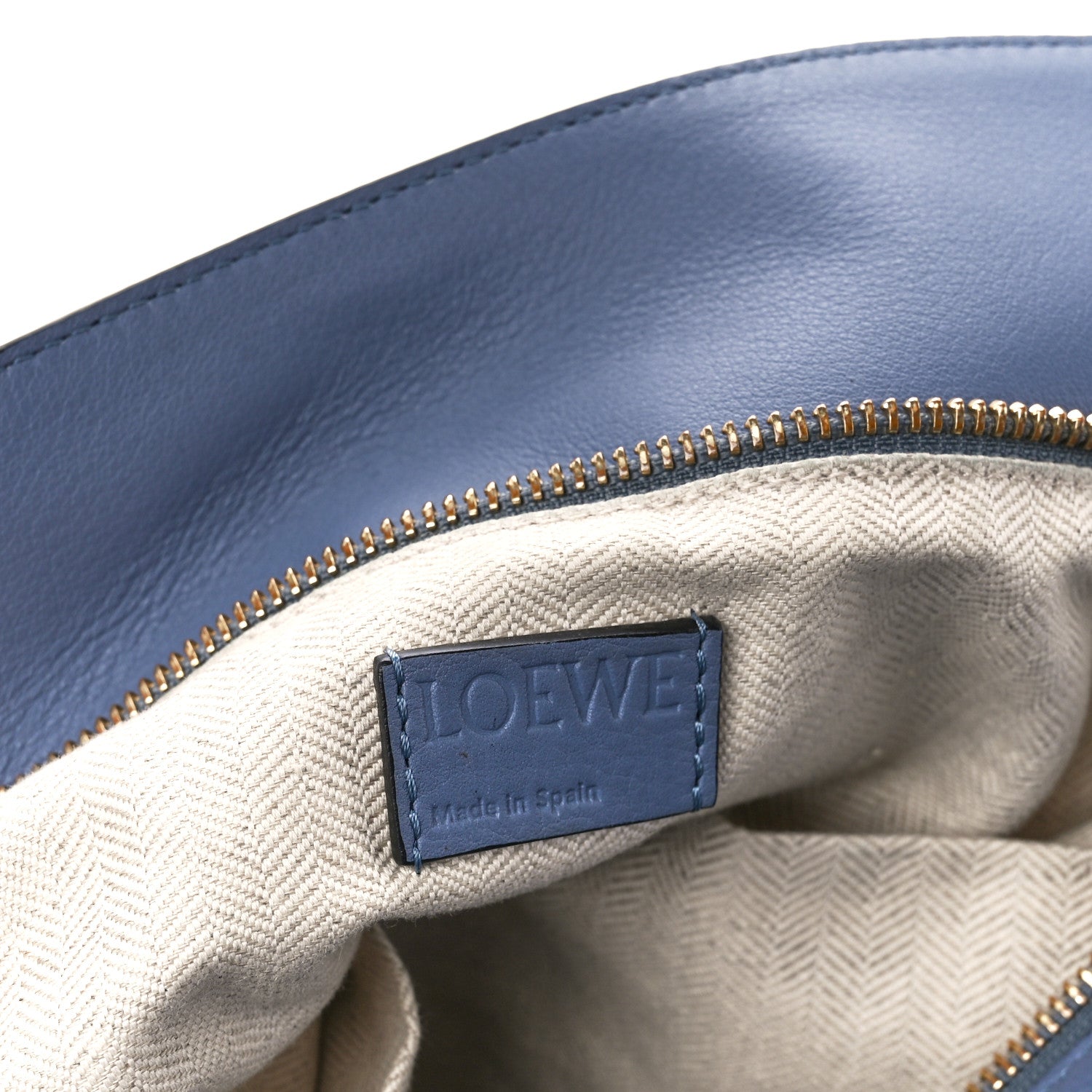 Loewe Calfskin Medium Puzzle Bag Blue 6 of 12