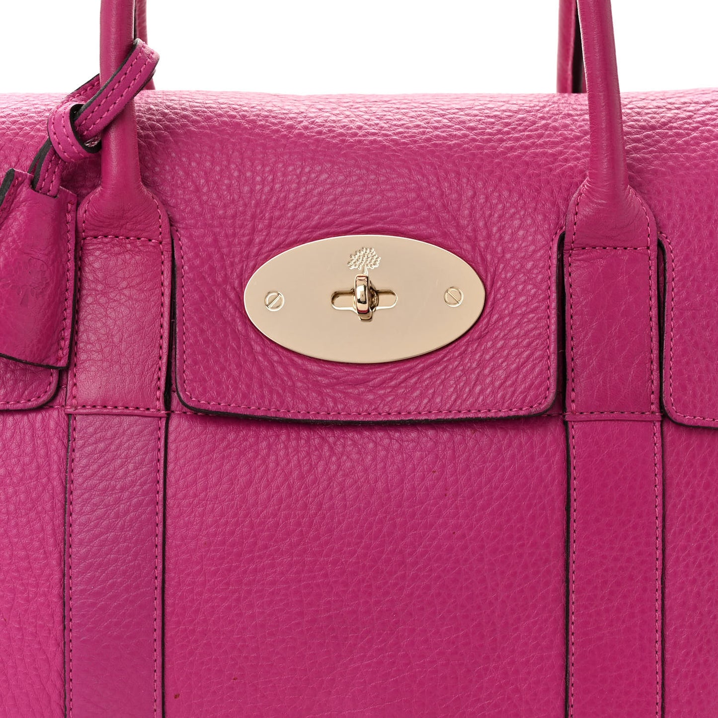 Natural Leather Bayswater Hot Fuchsia