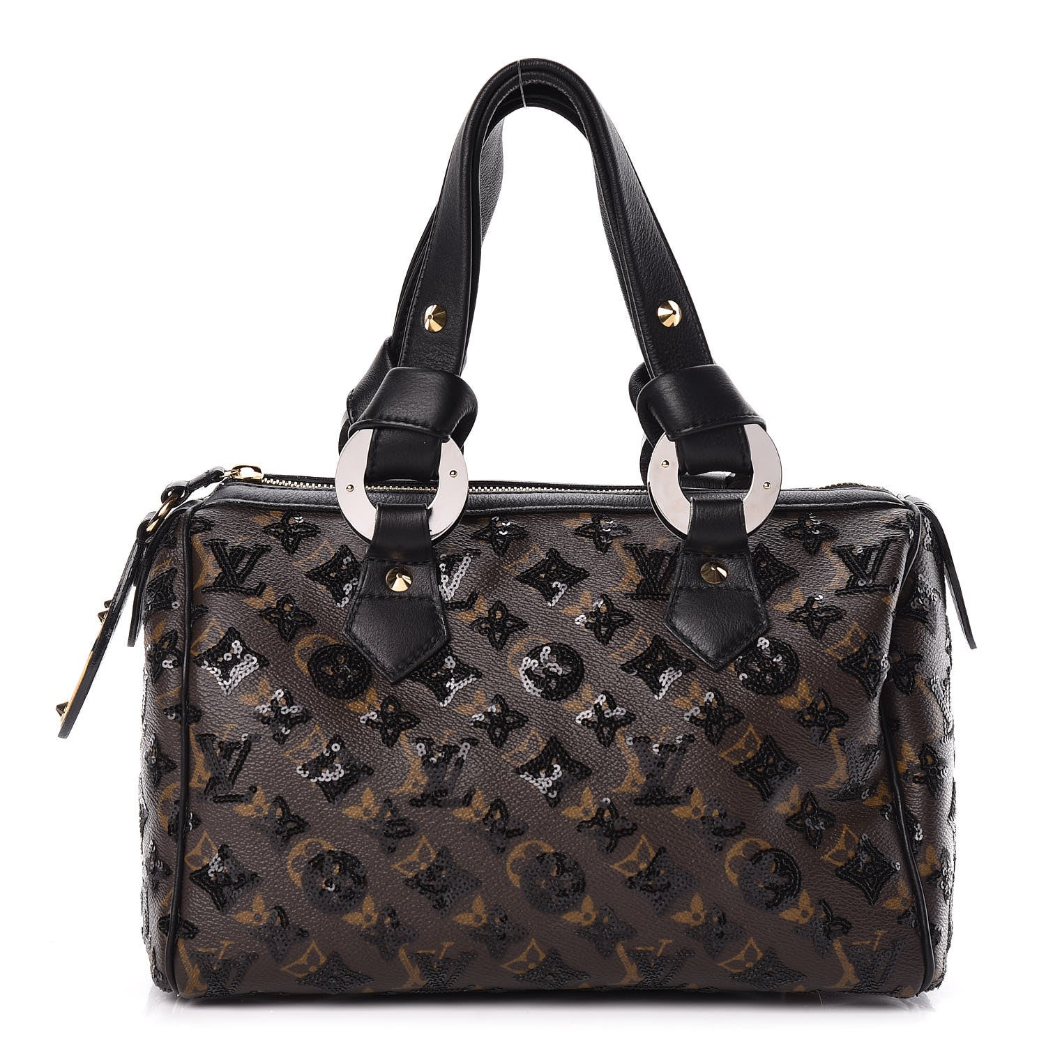 Louis Vuitton Monogram Sequins Eclipse Speedy 28 Black 1 of 11