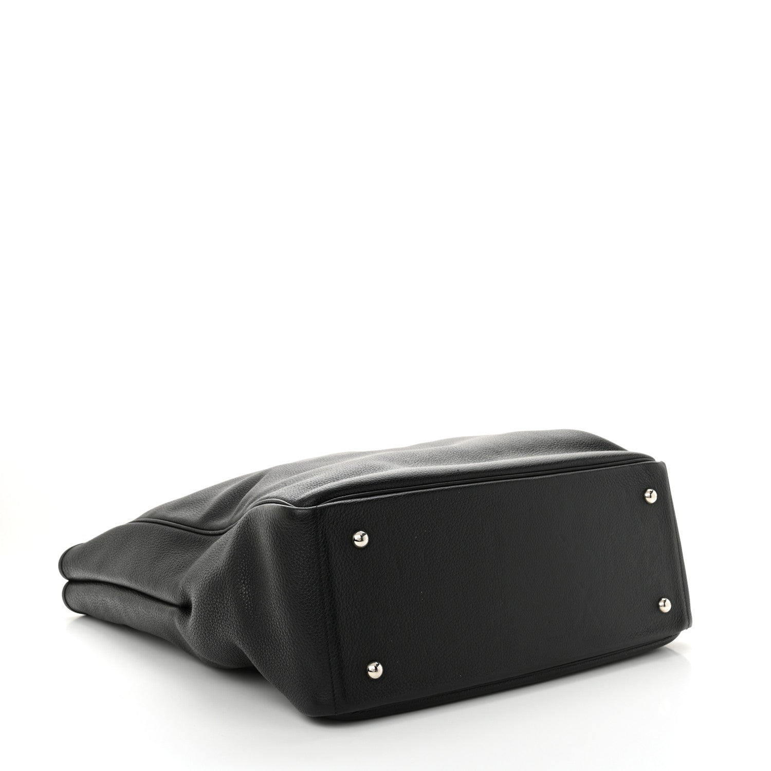 Hermes Taurillon Clemence Victoria II Cabas 35 Black 4 of 15
