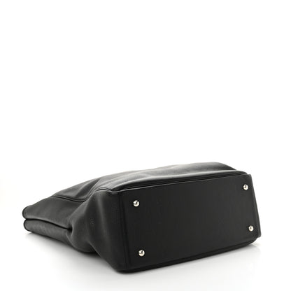 Hermes Taurillon Clemence Victoria II Cabas 35 Black 4 of 15