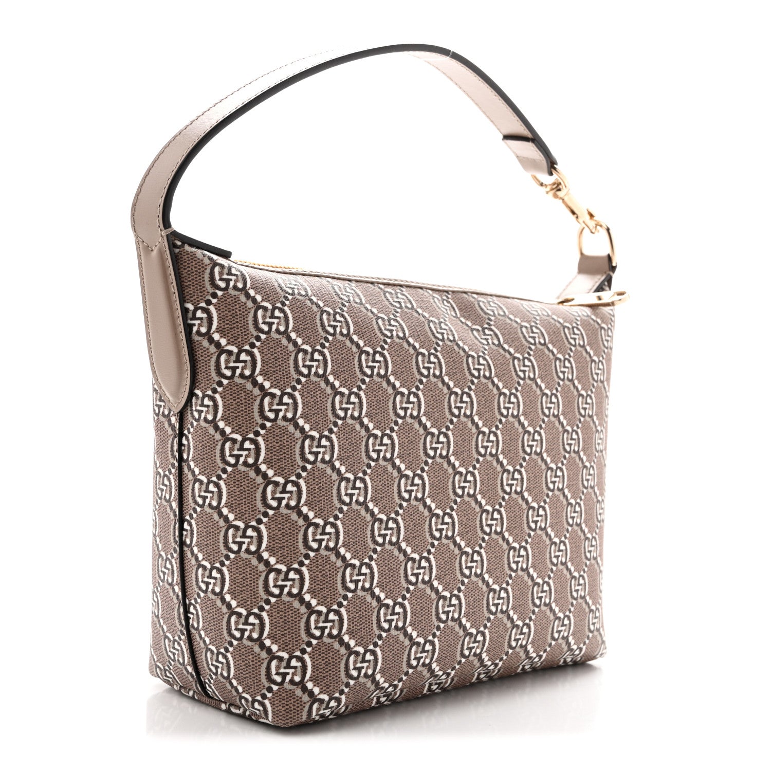 Gucci GG Shadow Monogram Super Mini Ophidia Shoulder Bag Taupe 3 of 10