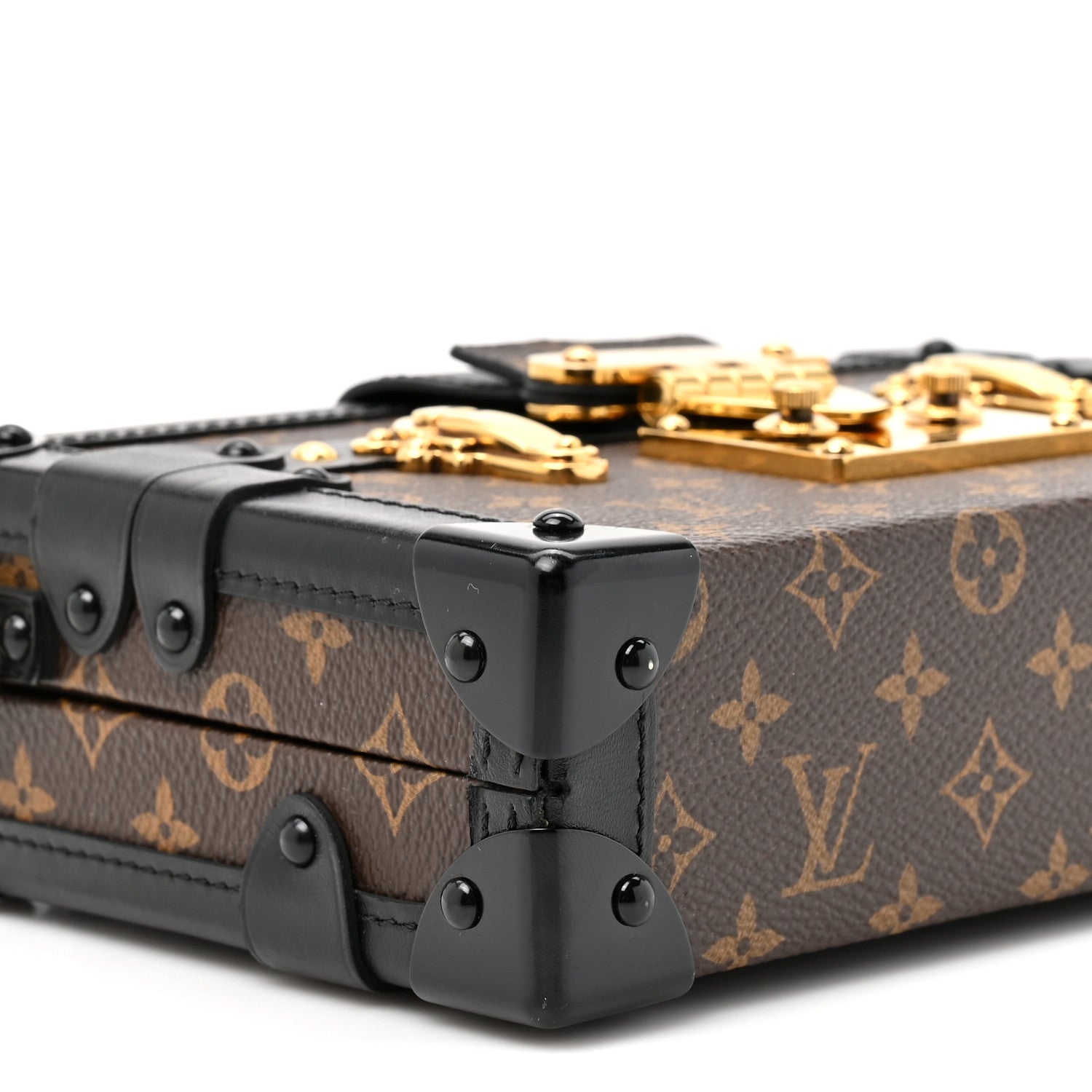 Louis Vuitton Monogram Petite Malle Black 10 of 11