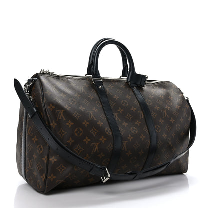 Louis Vuitton Monogram Macassar Keepall Bandouliere 45 3 of 10