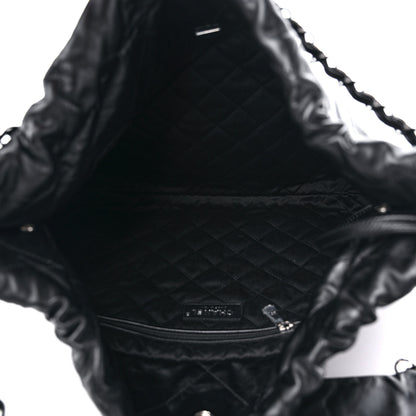 Chanel Shiny Calfskin Quilted Chanel 22 So Black 6 of 10