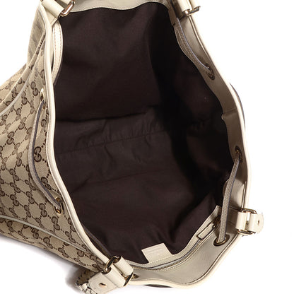 Gucci Monogram Peggy Braided Tote Off White 6 of 8