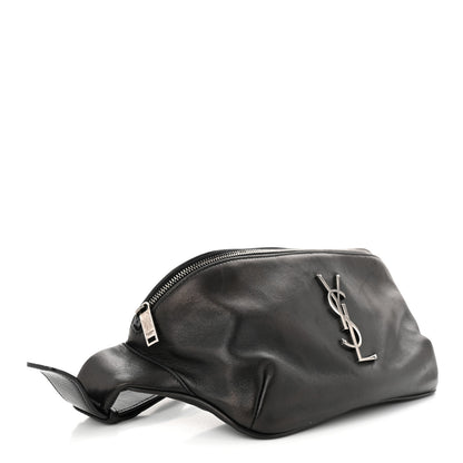 Saint Laurent Calfskin Monogram Belt Bag Black 4 of 11