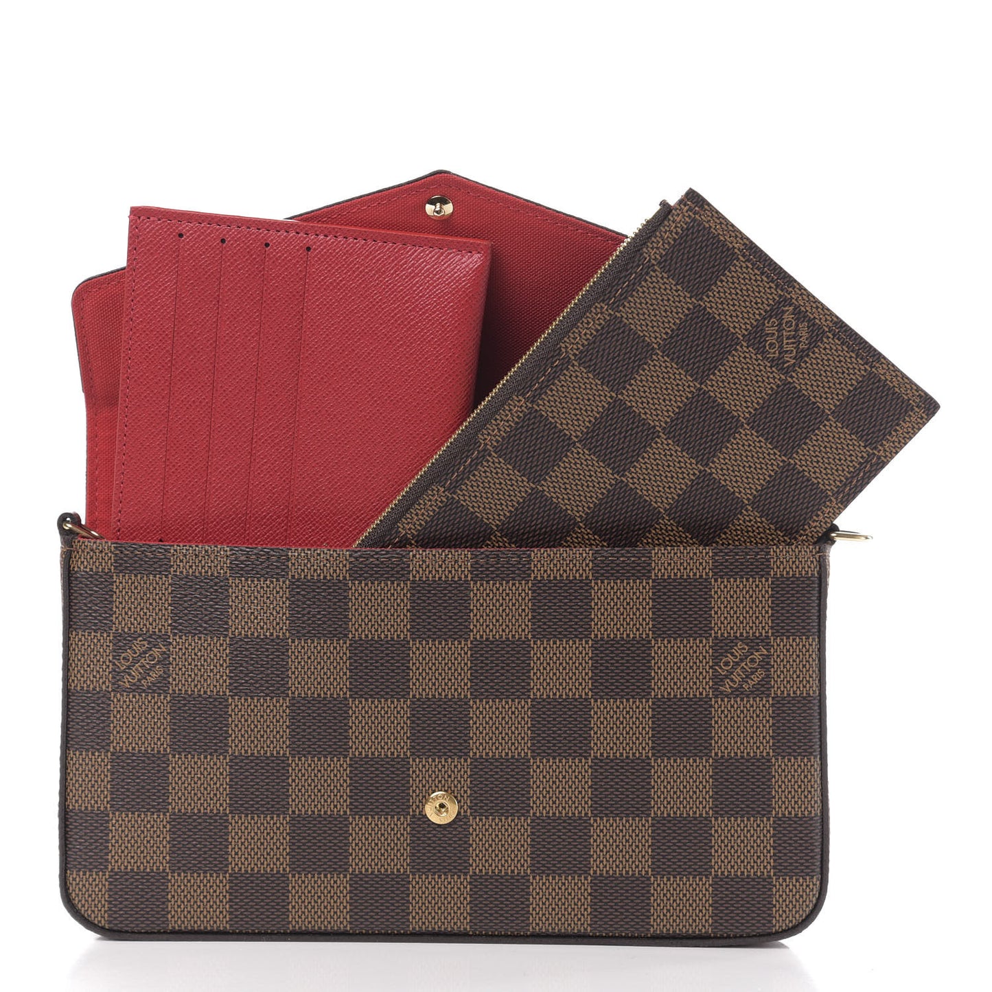 Damier Ebene Pochette Felicie Chain Wallet