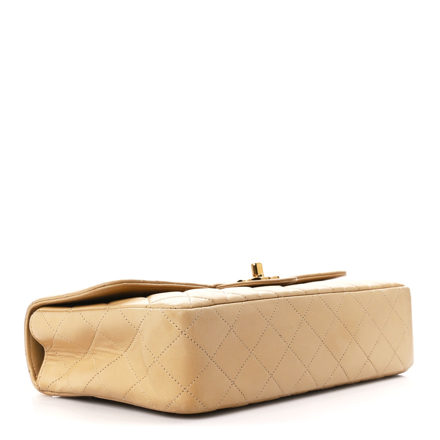 Chanel Lambskin Quilted Medium Kelly Single Flap Bag Beige 4 of 12
