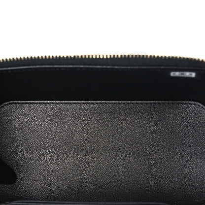 Chanel Tweed Sequin Small Top Handle Vanity Case With Chain Black White 5 of 11