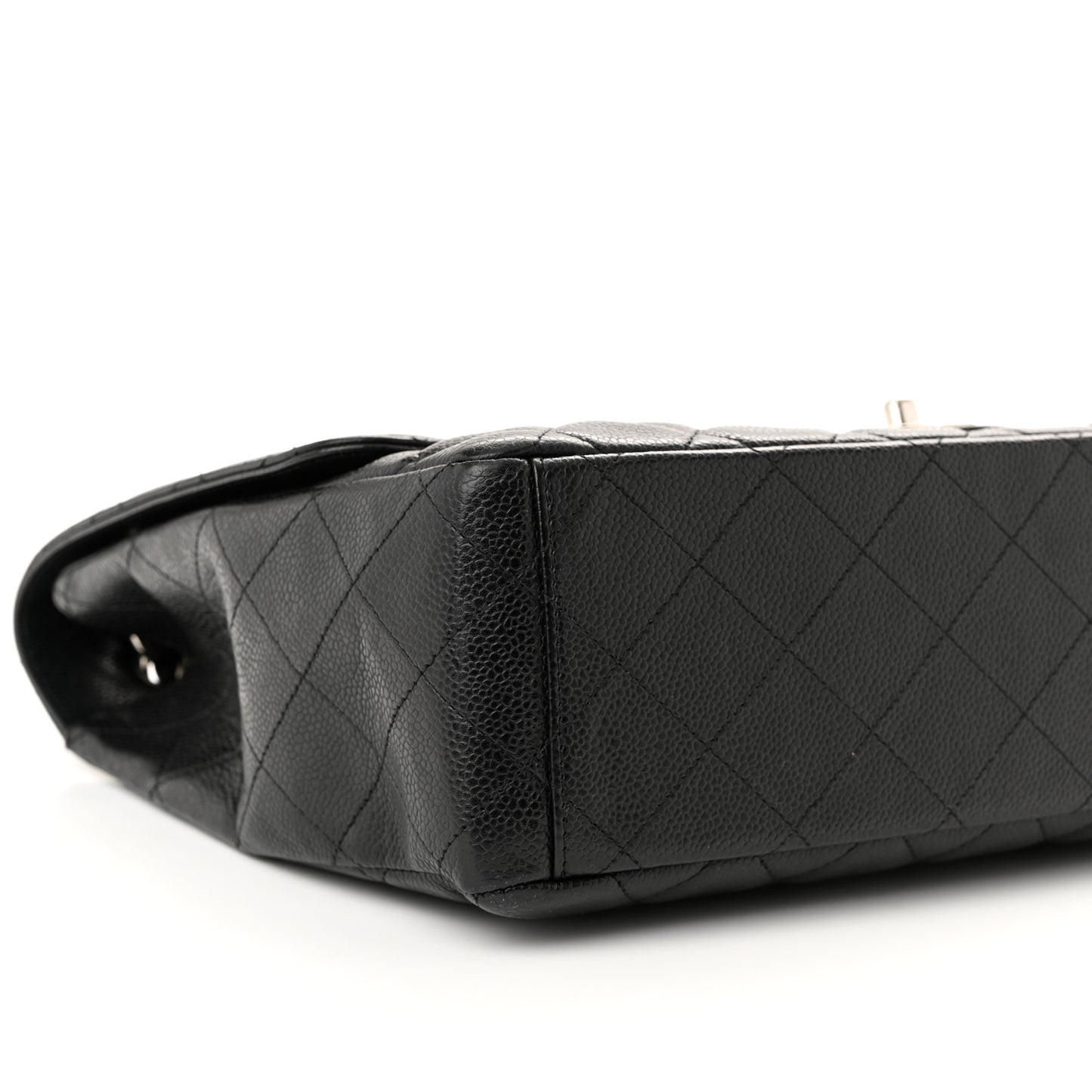 Caviar Quilted Maxi Single Flap Black
