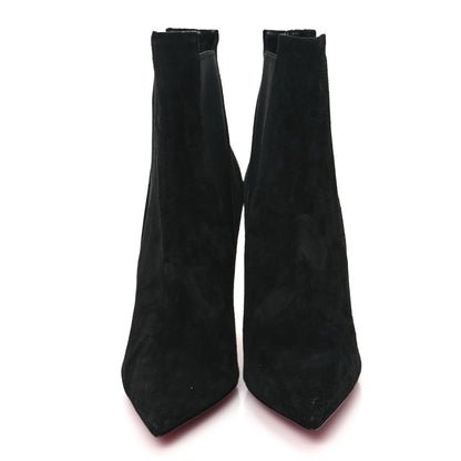 Christian Louboutin Suede Astribooty 100 Ankle Boots 37 Black 2 of 8