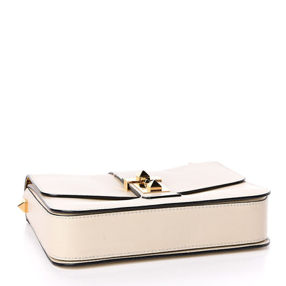 Valentino Garavani Vitello B-Rockstud Flap Light Ivory 4 of 10