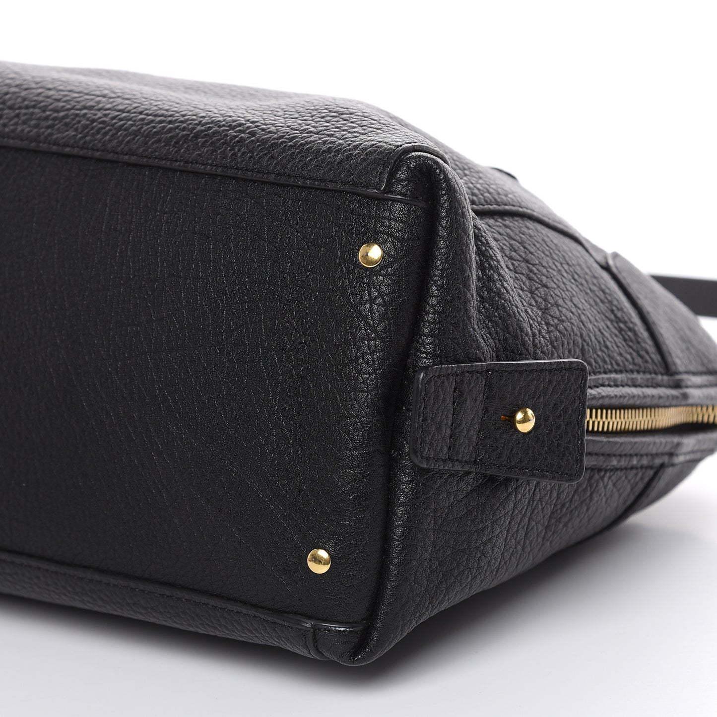 Grained Calfskin Brooke Satchel Black