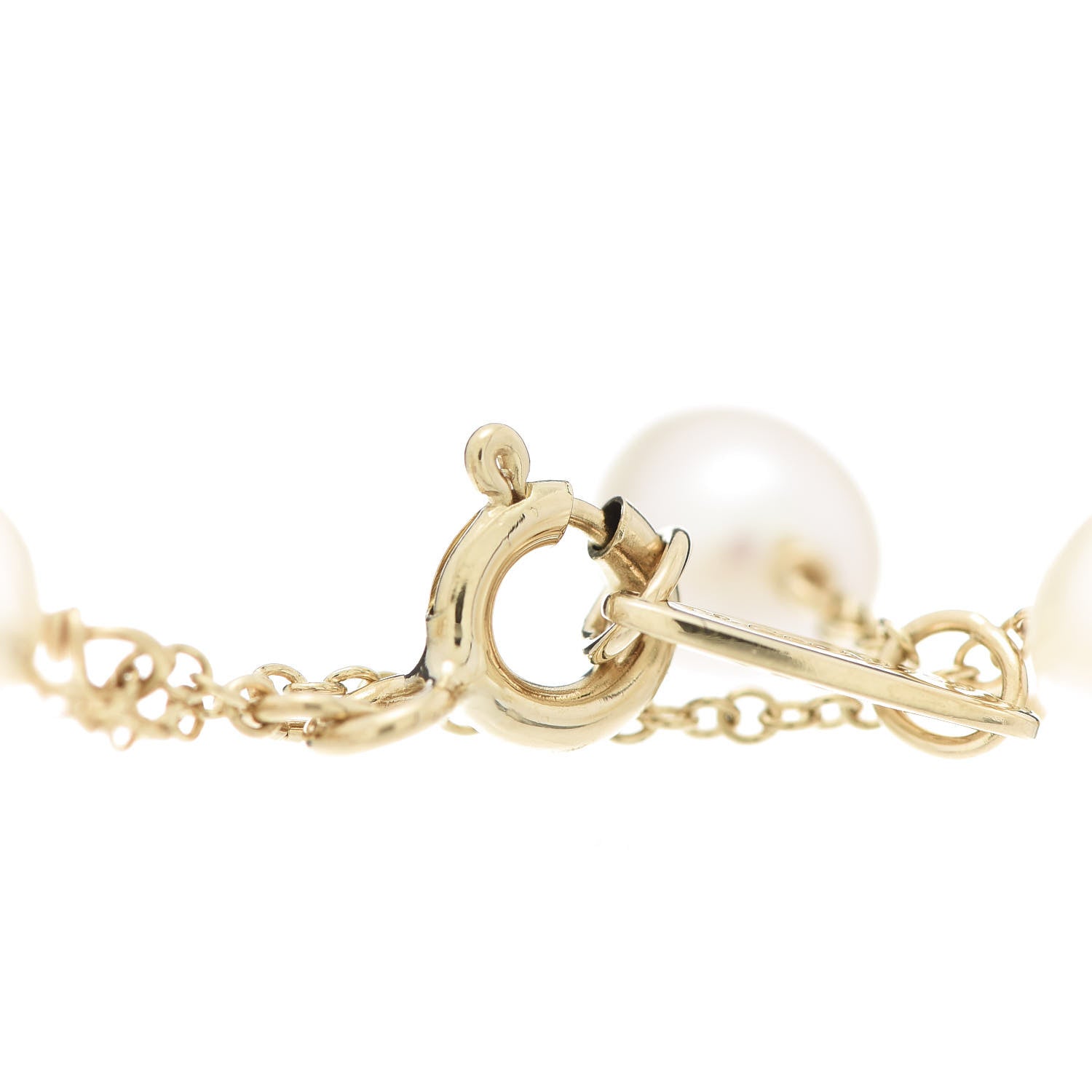 Tiffany 18K Yellow Gold Pearl 6-6.5mm Elsa Peretti Pearls By The Yard Bracelet 4 of 7