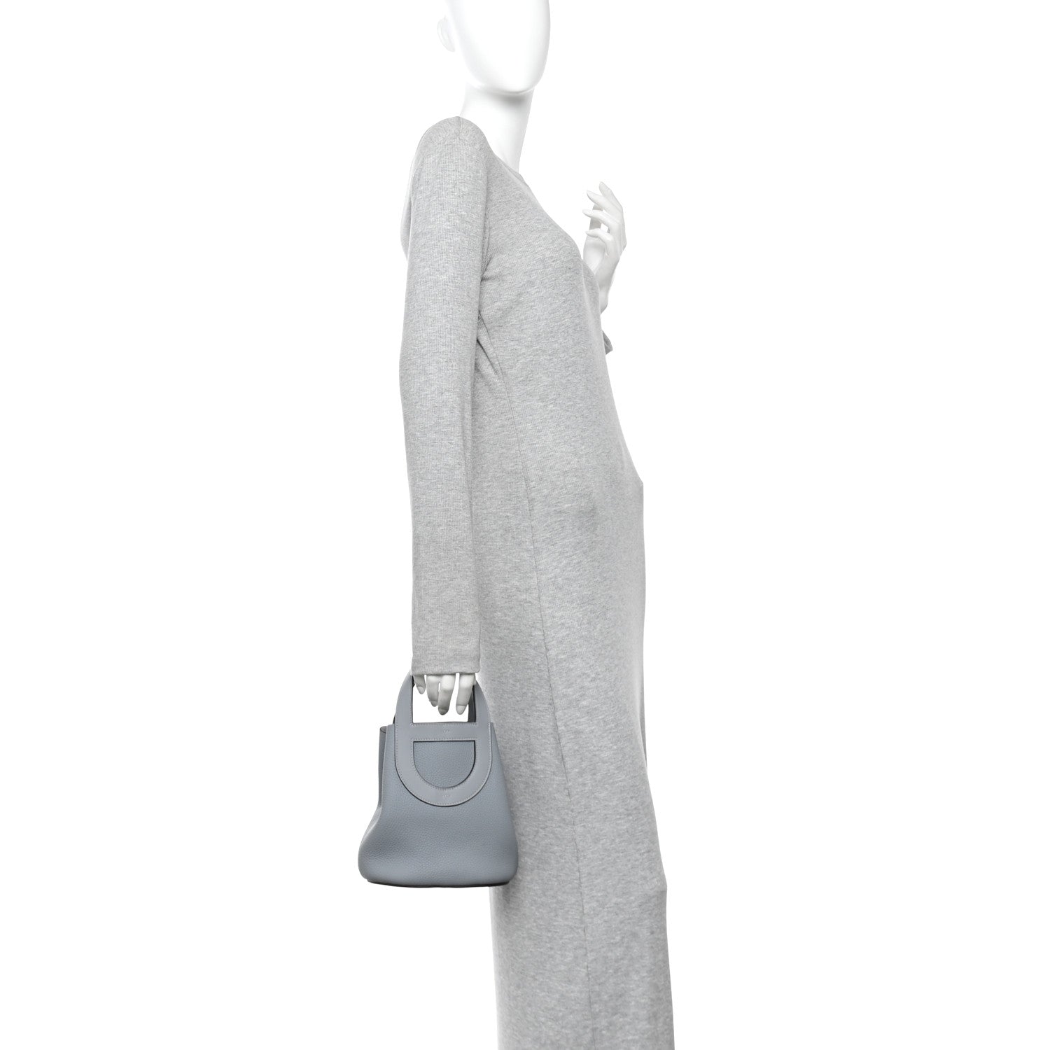 Hermes Taurillon Clemence Swift In-The-Loop 18 Bag Gris Pantin 2 of 11