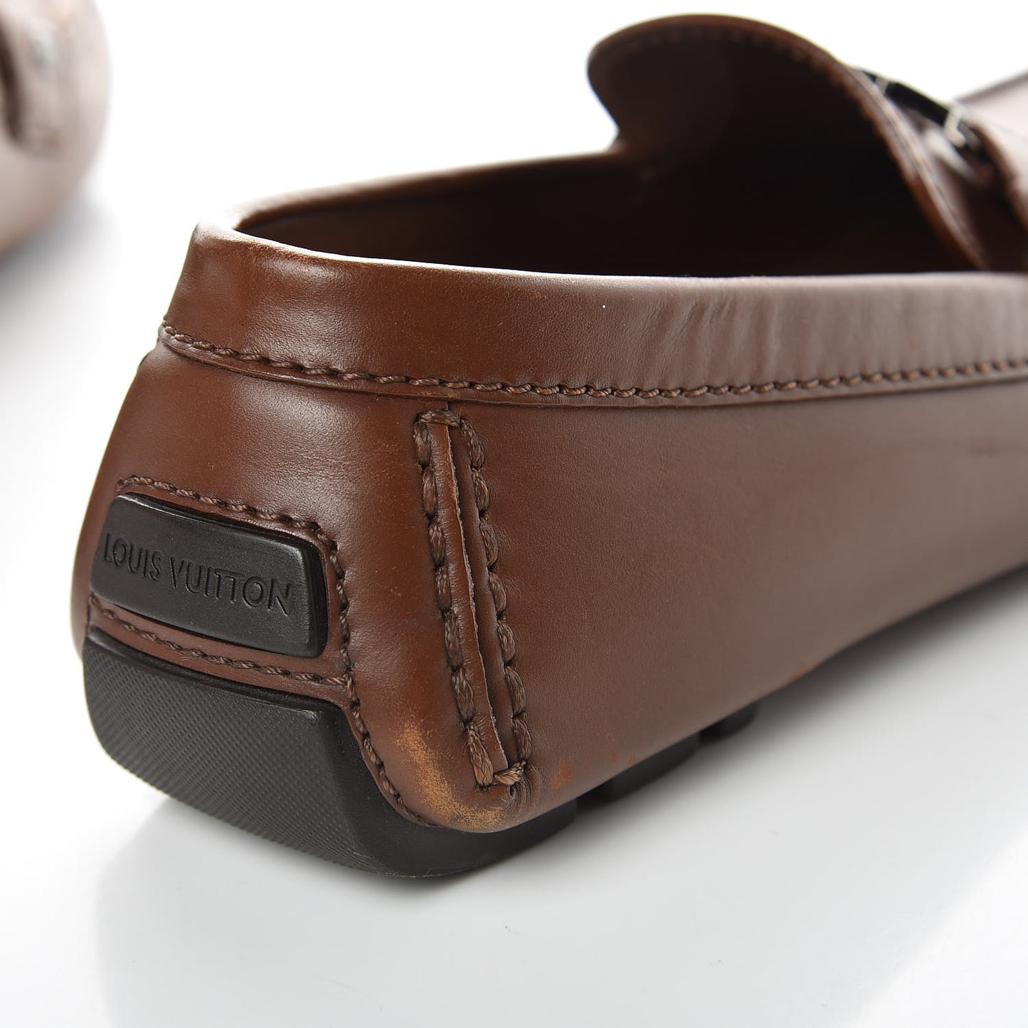 Calfskin Monte Carlo Moccasin Loafers 7.5 Cognac