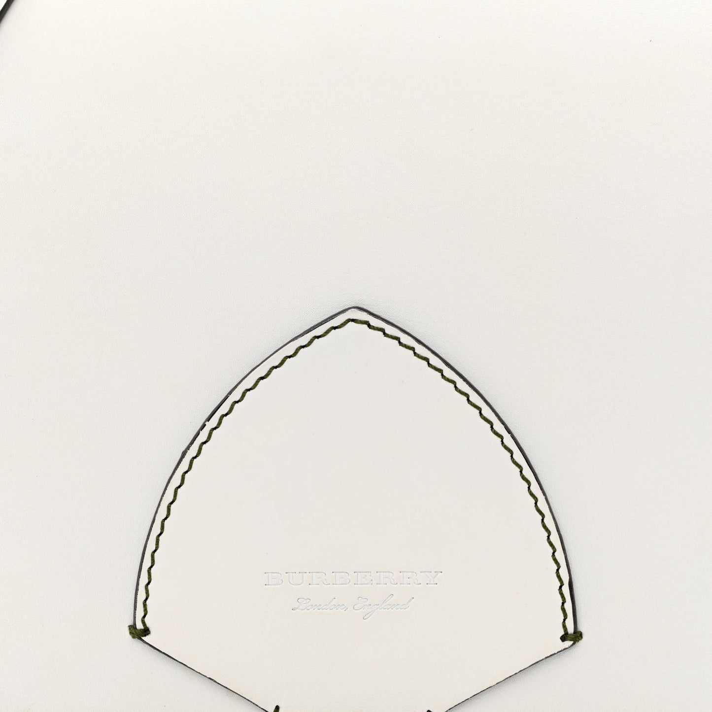 Calfskin Large Square Satchel Chalk White