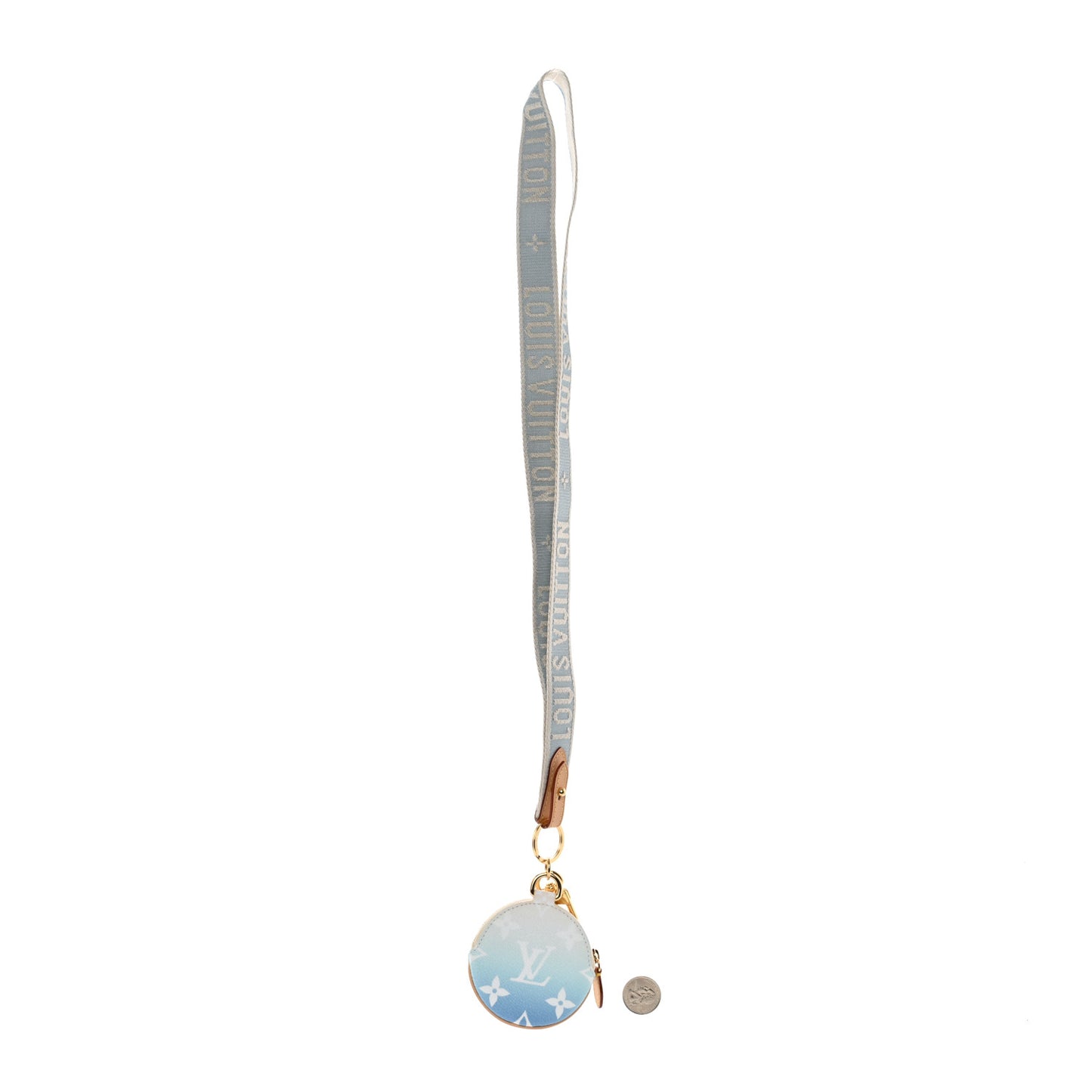 Monogram Giant By The Pool Multi Pochette Lanyard Key Holder Blue