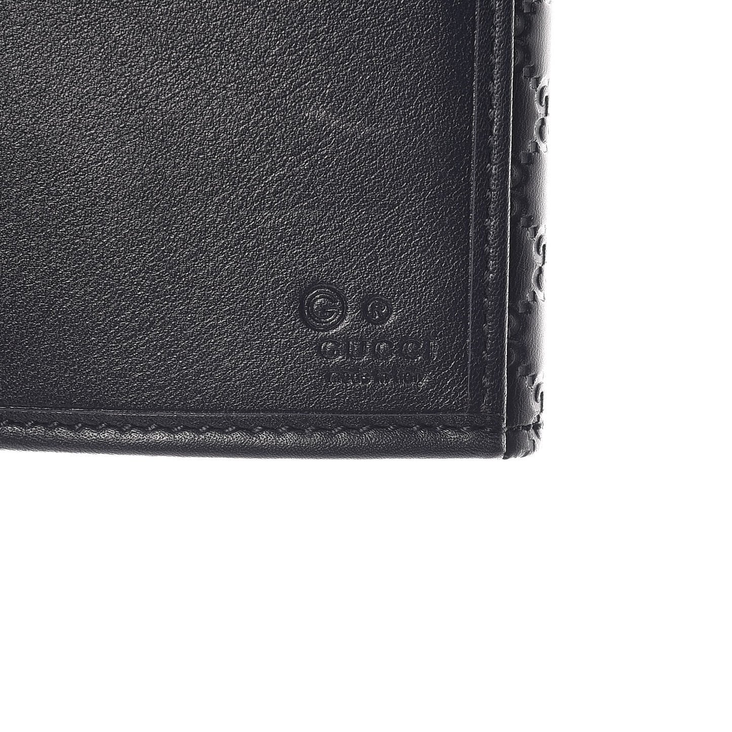 Microguccissima Continental Flap Wallet Navy