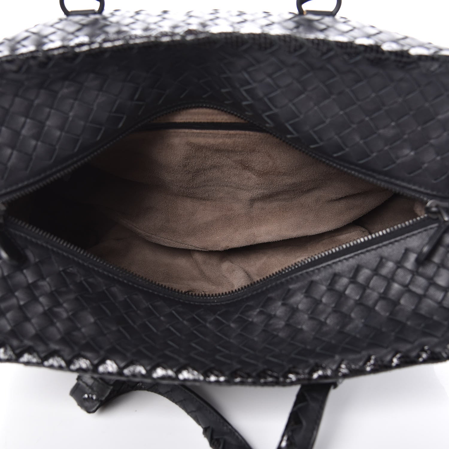 Bottega Veneta Nappa Intrecciato Ayers Brick Tote Black 5 of 9