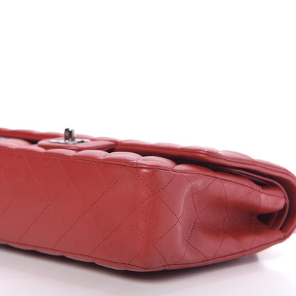 Chanel Lambskin Quilted Medium Double Flap Red 8 of 10