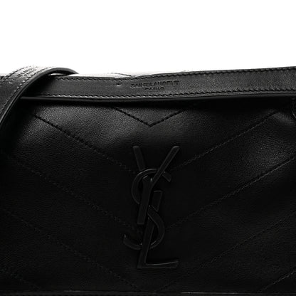Saint Laurent Lambskin Matelasse Monogram Baby Niki Chain Satchel Black 7 of 9