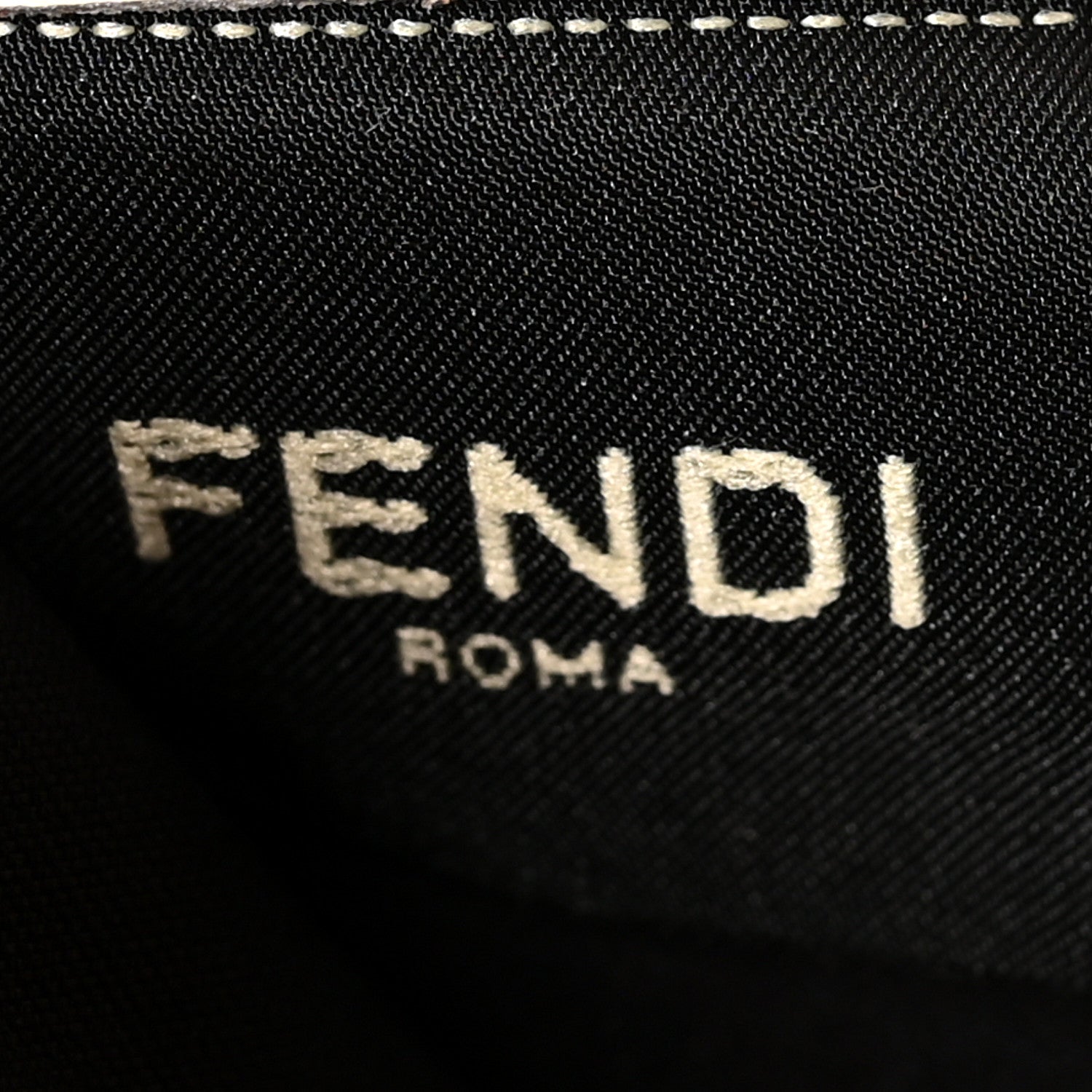 Fendi X VERSACE Glazed Fabric Fendace FF Baroque Continental Wallet On Chain Gold White Rosa 8 of 13