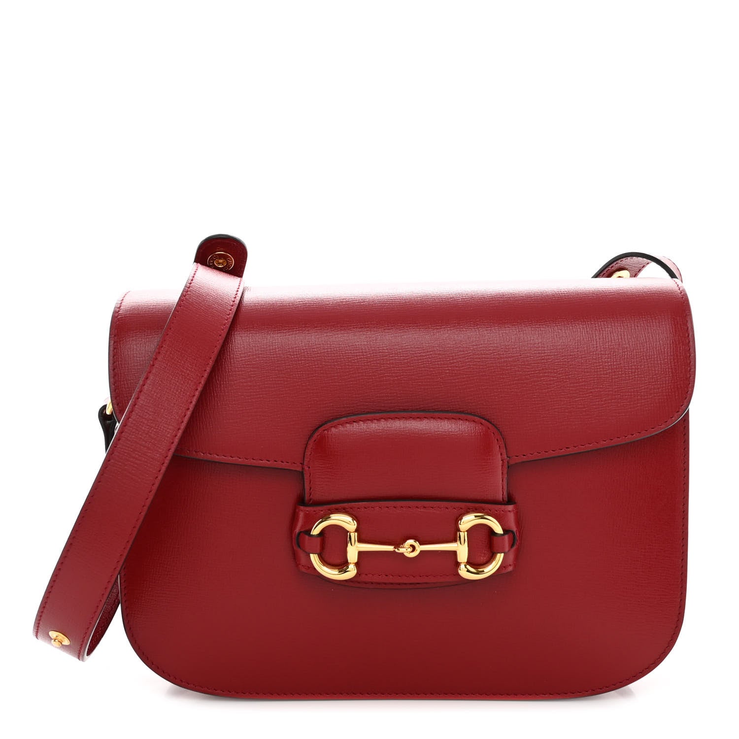 Gucci Azalea Calfskin Horsebit 1955 Shoulder Bag New Cherry Red 1 of 10