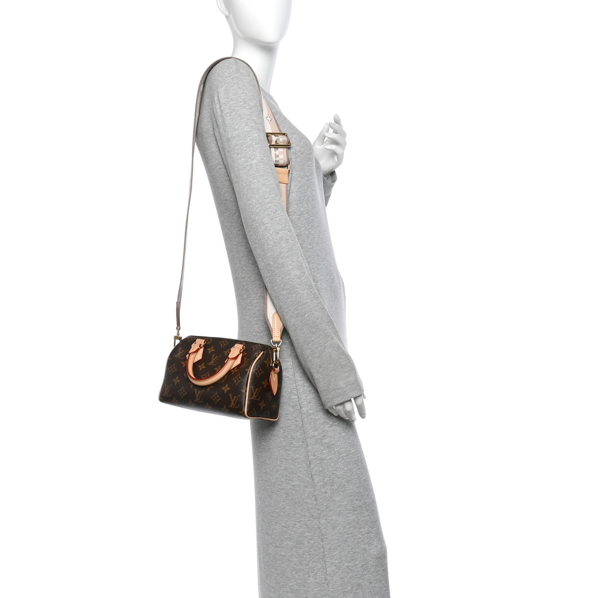Monogram Speedy Bandouliere 20 Beige