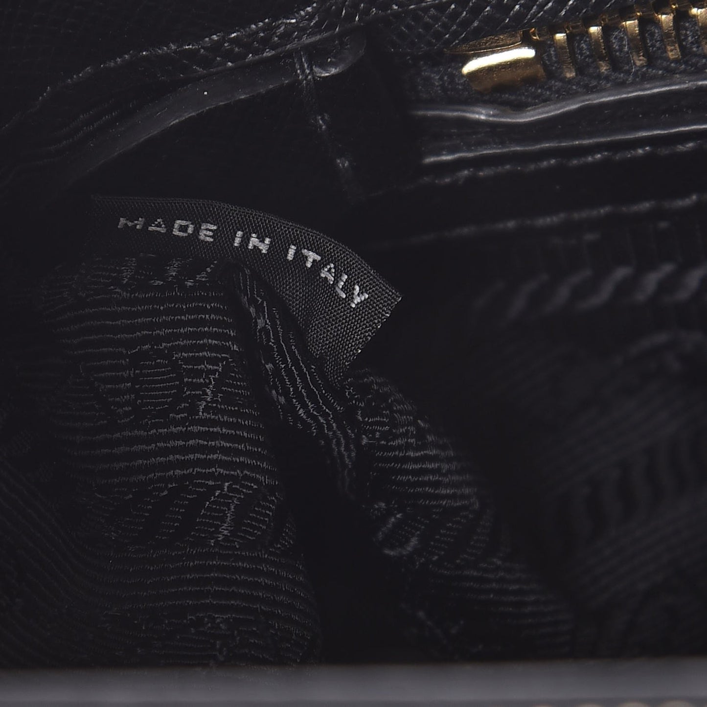 Saffiano Lux Mini Double Zip Tote Black