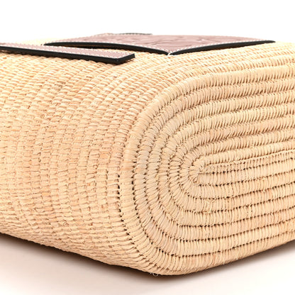 Loewe Raffia Small Square Basket Tote Bag Natural Pecan 8 of 9