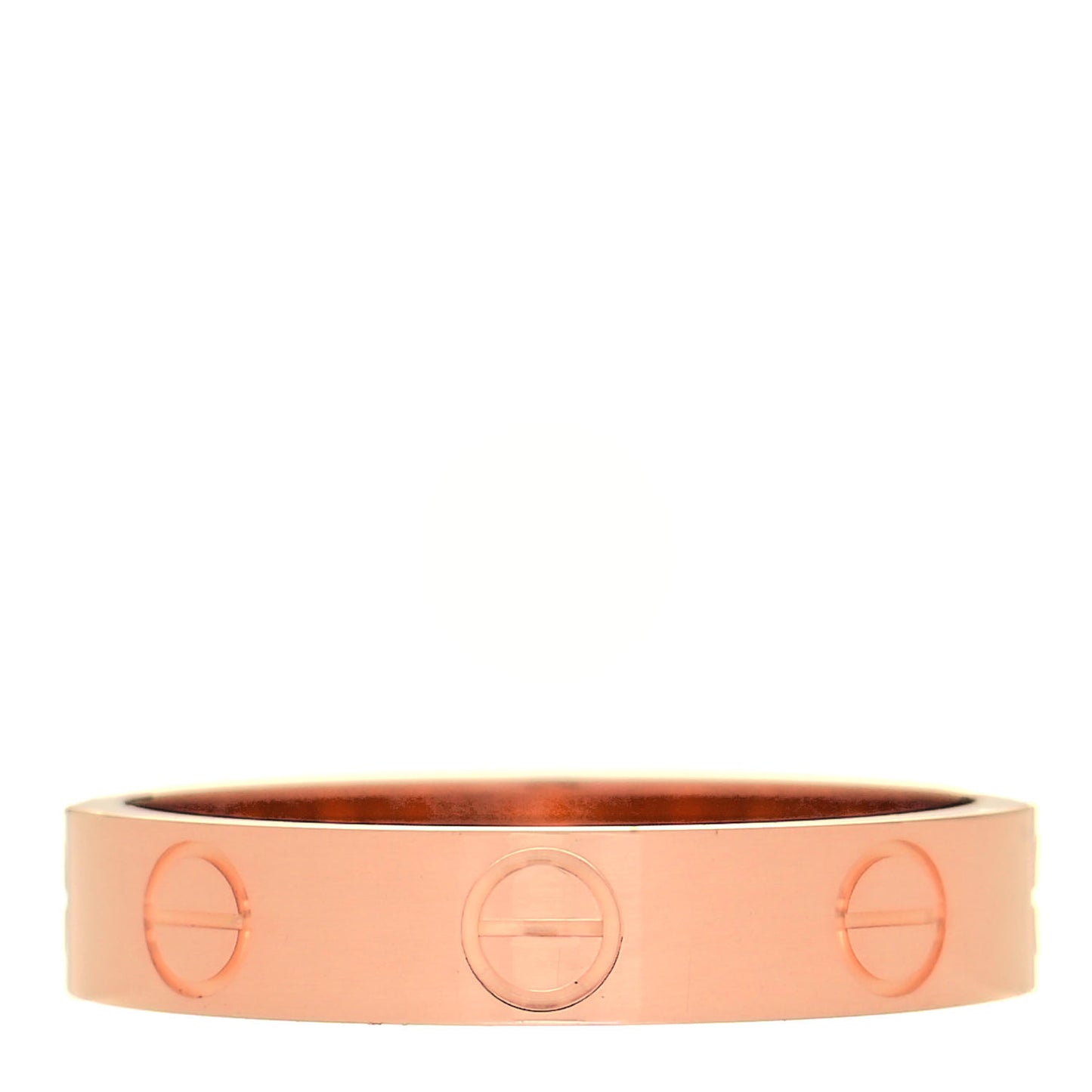 18K Pink Gold 3.5mm LOVE Wedding Band Ring 50 5.25