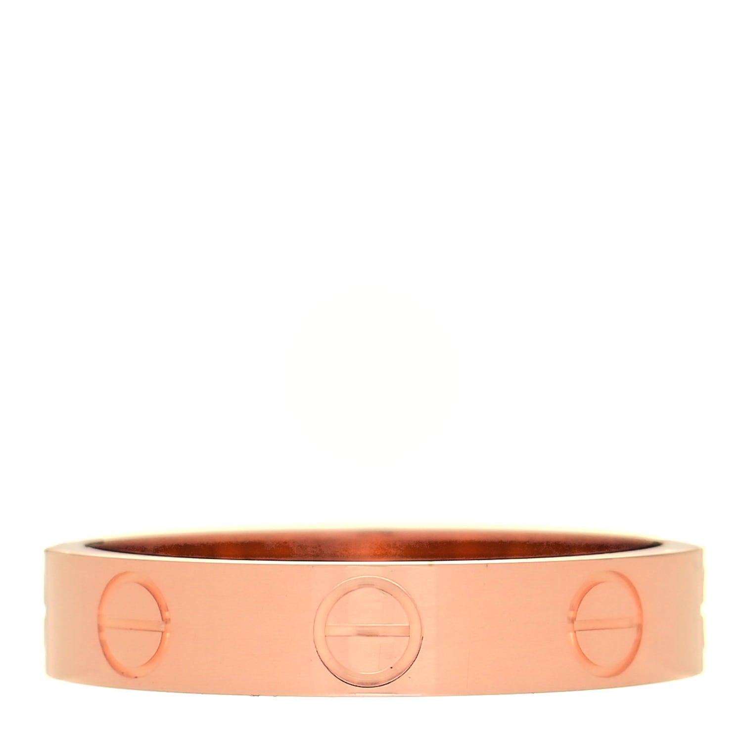 Cartier 18K Pink Gold 3.5mm LOVE Wedding Band Ring 50 5.25 3 of 5