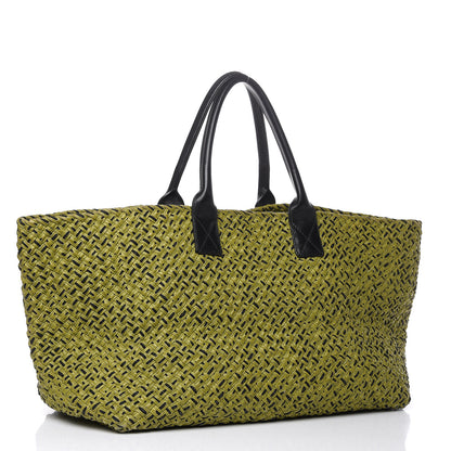 Bottega Veneta Nappa Intrecciato Large Cabat Green Black 3 of 17