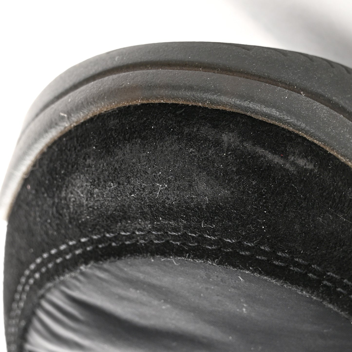 Nylon Suede Calfskin CC Sneakers 40 Black
