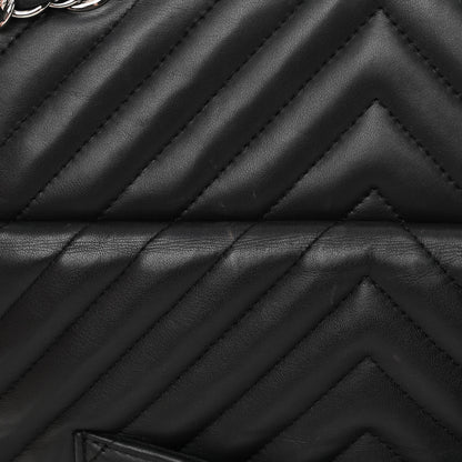 Chanel Calfskin Chevron Quilted Large Urban Spirit Backpack Black 12 of 16