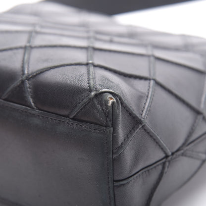 Chanel Lambskin Diamond Stitched Shoulder Bag Black 12 of 17