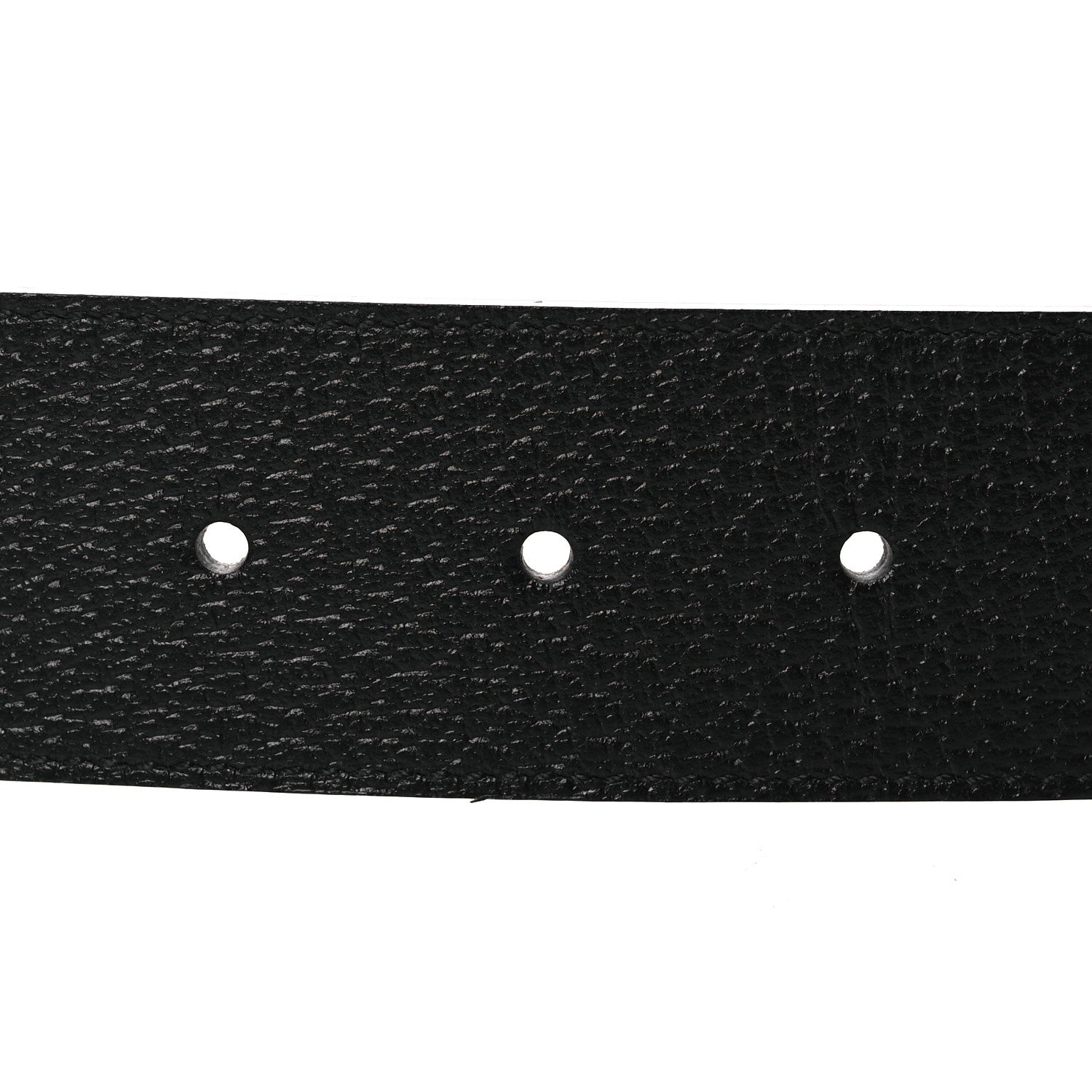 Gucci Textured Calfskin Double G 40mm Belt 80 32 Black 3 of 7